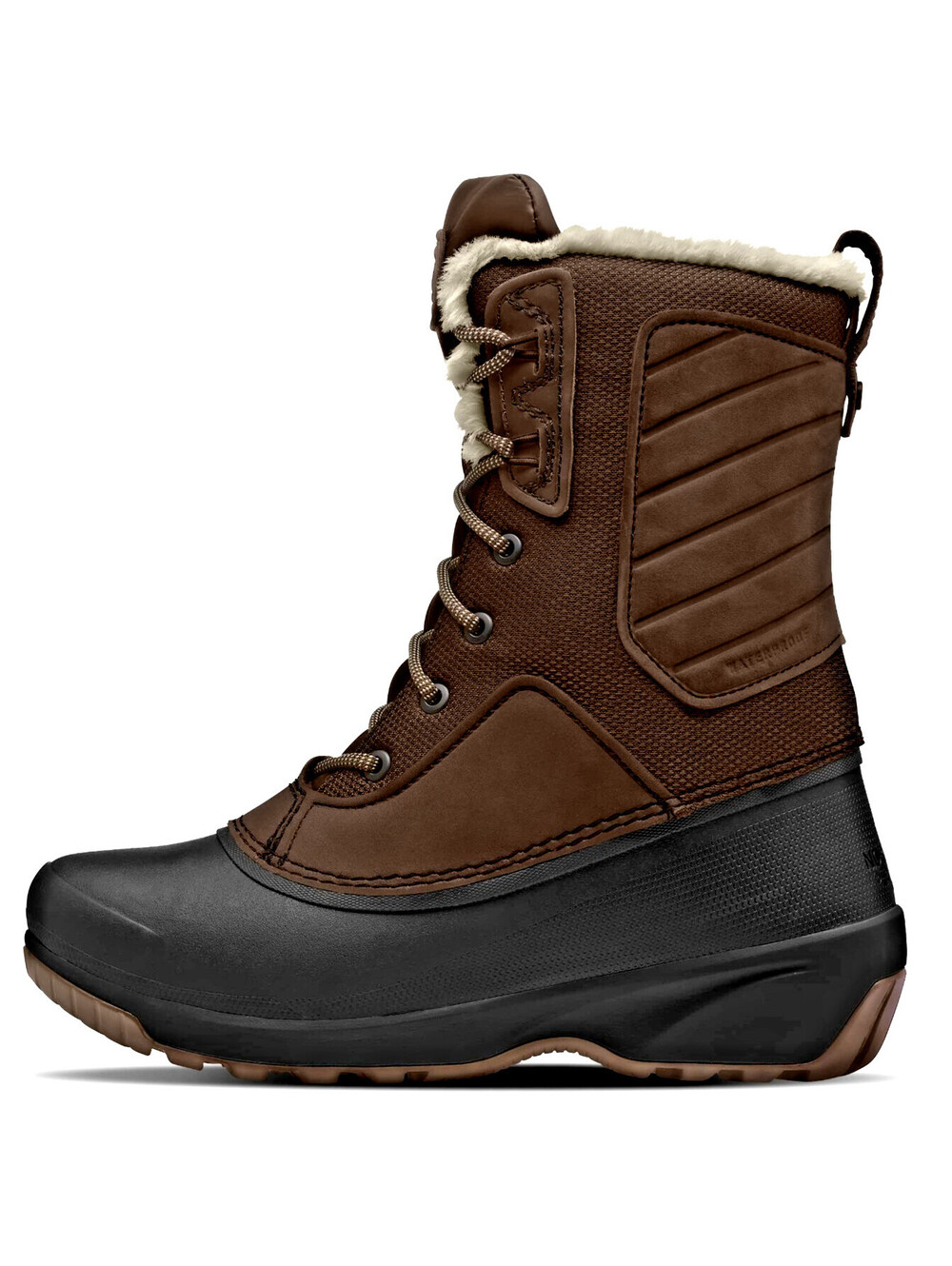 The North Face Shellista IV Mid WP Women's 9.5 Brown Black Waterproof Snow Boots